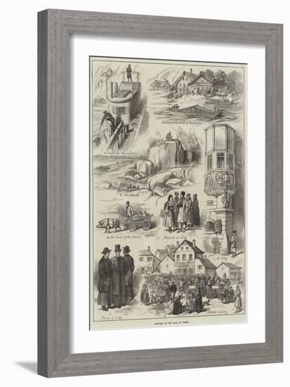 Sketches on the Road to Vienna-null-Framed Giclee Print