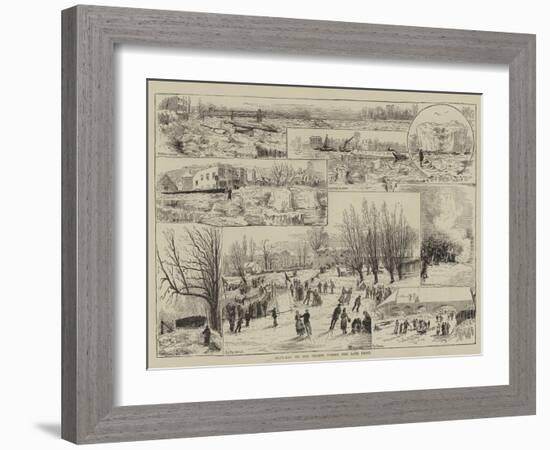 Sketches on the Thames During the Late Frost-Thomas Harrington Wilson-Framed Giclee Print