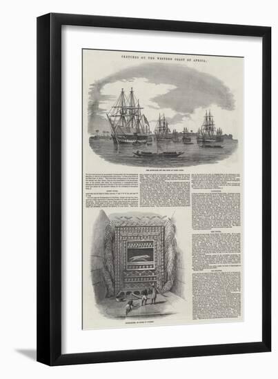Sketches on the Western Coast of Africa-null-Framed Giclee Print