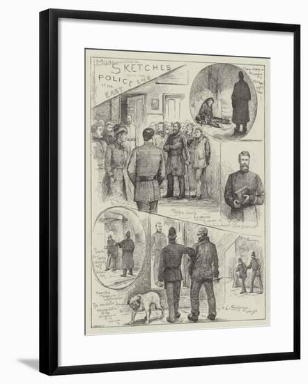 Sketches with the Police at the East End-Henry Charles Seppings Wright-Framed Giclee Print