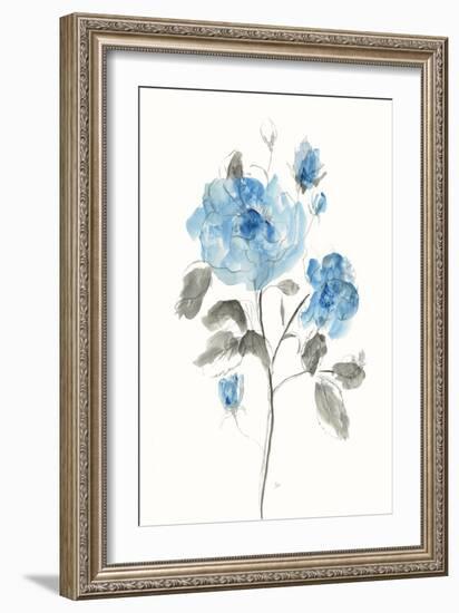 Sketchy Blue II-null-Framed Art Print