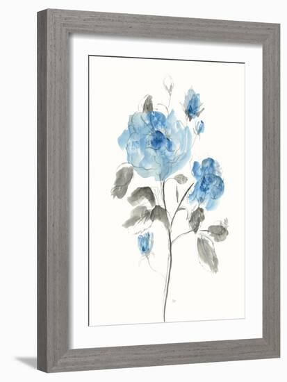 Sketchy Blue II-null-Framed Art Print