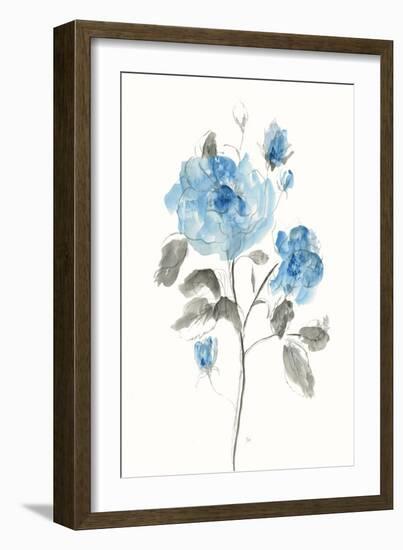 Sketchy Blue II-null-Framed Art Print