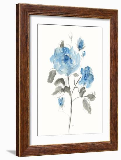 Sketchy Blue II-null-Framed Art Print