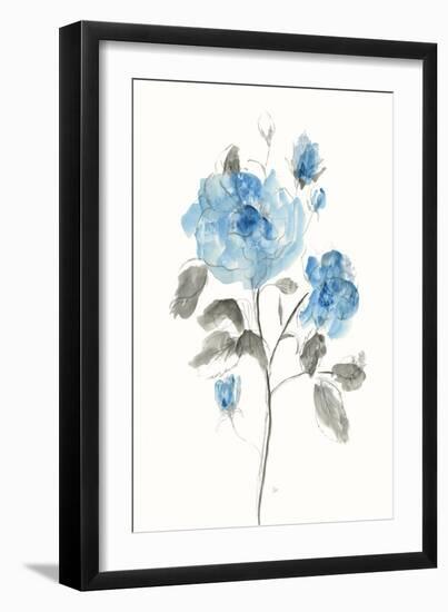Sketchy Blue II-null-Framed Art Print