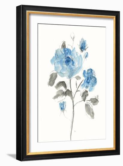 Sketchy Blue II-null-Framed Art Print