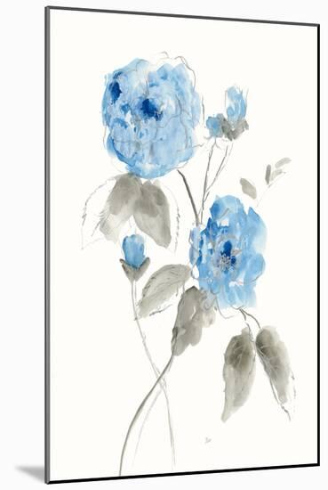 Sketchy Blue III-null-Mounted Art Print