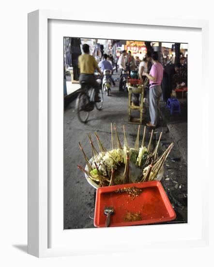 Skewers Cook in a Sichuanese Hotpot, Chengdu, China-Andrew Mcconnell-Framed Photographic Print