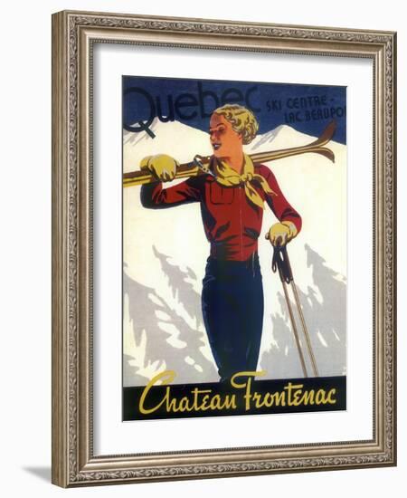 Ski 04-Vintage Apple Collection-Framed Giclee Print