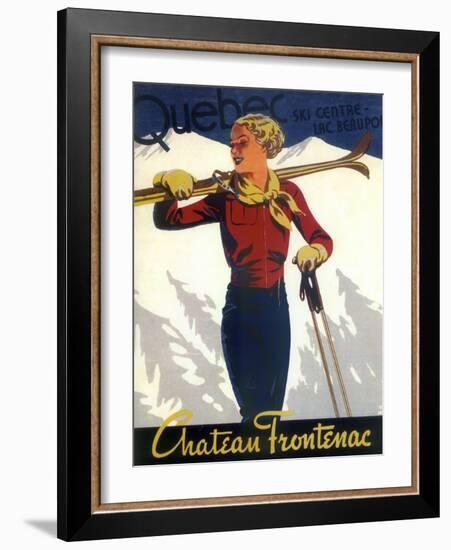 Ski 04-Vintage Apple Collection-Framed Giclee Print