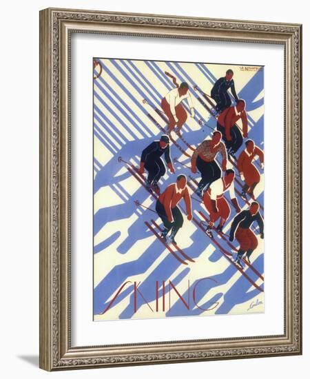 Ski 08-Vintage Apple Collection-Framed Giclee Print