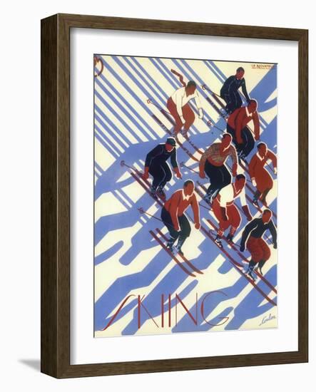 Ski 08-Vintage Apple Collection-Framed Giclee Print