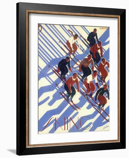 Ski 08-Vintage Apple Collection-Framed Giclee Print