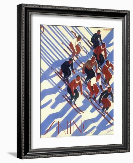 Ski 08-Vintage Apple Collection-Framed Giclee Print