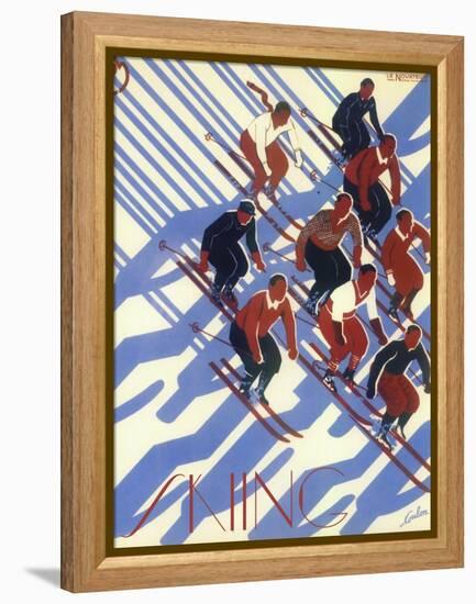 Ski 08-Vintage Apple Collection-Framed Premier Image Canvas