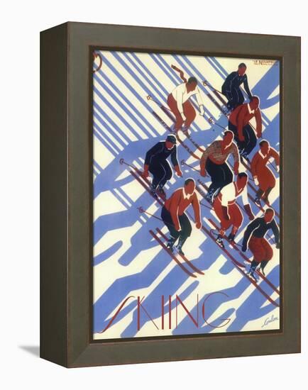 Ski 08-Vintage Apple Collection-Framed Premier Image Canvas