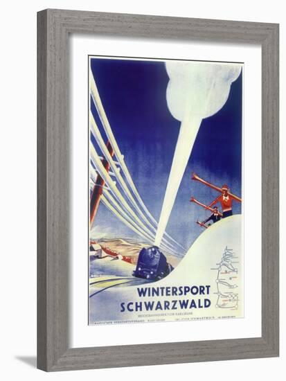 Ski 10-Vintage Apple Collection-Framed Giclee Print