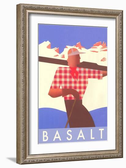 Ski Basalt Poster-null-Framed Art Print