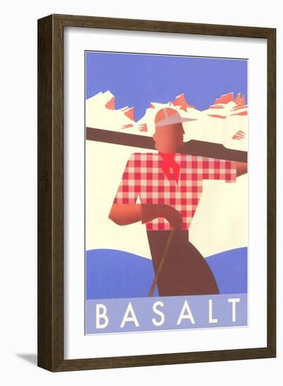 Ski Basalt Poster-null-Framed Art Print