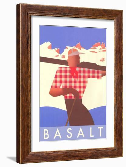 Ski Basalt Poster-null-Framed Art Print