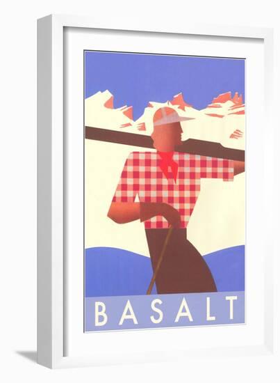 Ski Basalt Poster-null-Framed Art Print