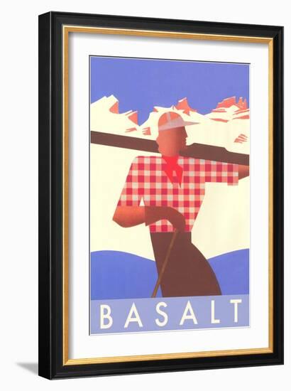 Ski Basalt Poster-null-Framed Art Print