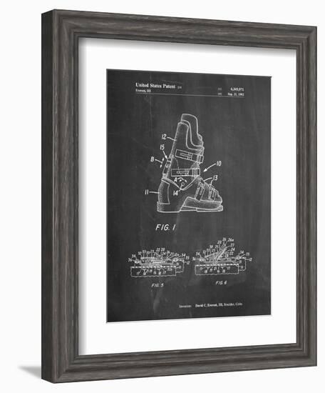 Ski Boots Patent-Cole Borders-Framed Art Print