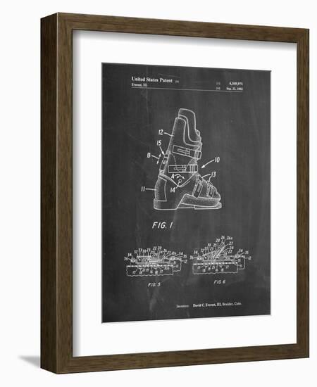 Ski Boots Patent-Cole Borders-Framed Art Print