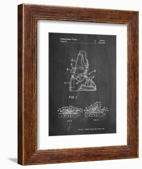 Ski Boots Patent-Cole Borders-Framed Art Print