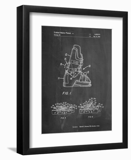 Ski Boots Patent-Cole Borders-Framed Art Print