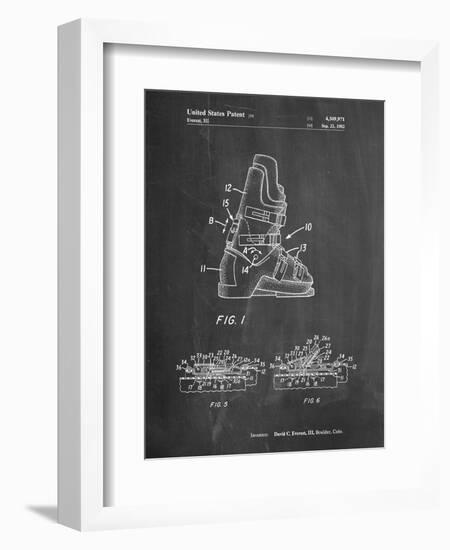 Ski Boots Patent-Cole Borders-Framed Art Print