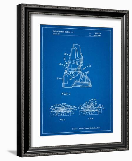 Ski Boots Patent-Cole Borders-Framed Art Print