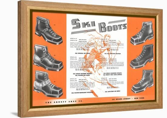 Ski Boots-null-Framed Stretched Canvas