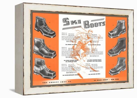 Ski Boots-null-Framed Stretched Canvas