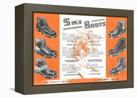 Ski Boots-null-Framed Stretched Canvas