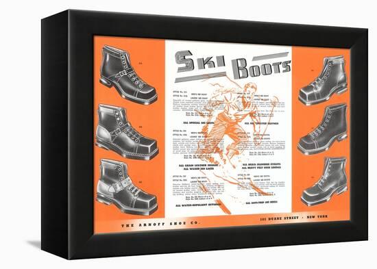 Ski Boots-null-Framed Stretched Canvas