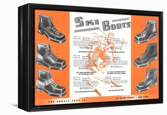 Ski Boots-null-Framed Stretched Canvas