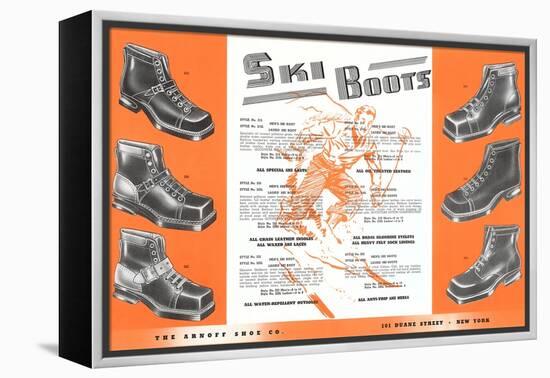 Ski Boots-null-Framed Stretched Canvas