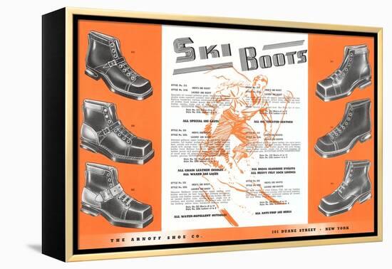 Ski Boots-null-Framed Stretched Canvas