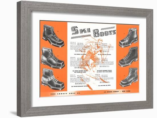 Ski Boots-null-Framed Art Print