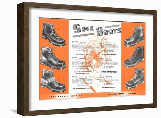 Ski Boots-null-Framed Art Print