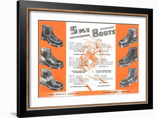 Ski Boots-null-Framed Art Print