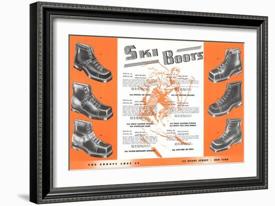 Ski Boots-null-Framed Art Print