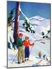 "Ski Break,"January 1, 1939-Charles Hargens-Mounted Giclee Print