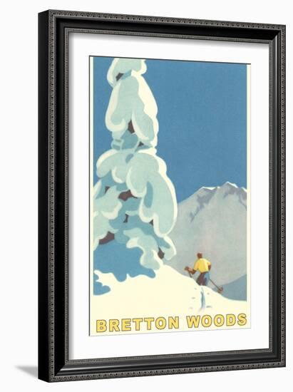 Ski Bretton Woods, New Hampshire-null-Framed Art Print