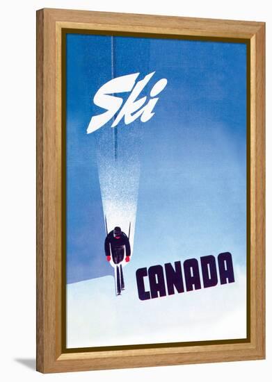 Ski Canada-P. Ewart-Framed Stretched Canvas