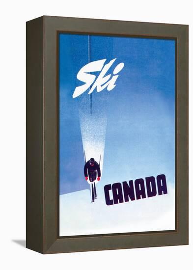 Ski Canada-P. Ewart-Framed Stretched Canvas