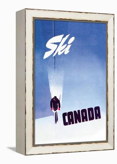 Ski Canada-P. Ewart-Framed Stretched Canvas