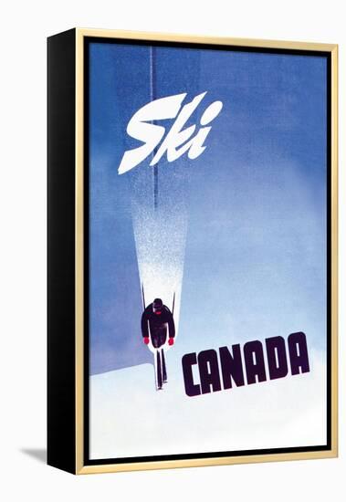 Ski Canada-P. Ewart-Framed Stretched Canvas
