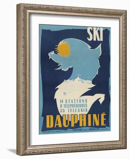 Ski Dauphine-Vintage Apple Collection-Framed Giclee Print